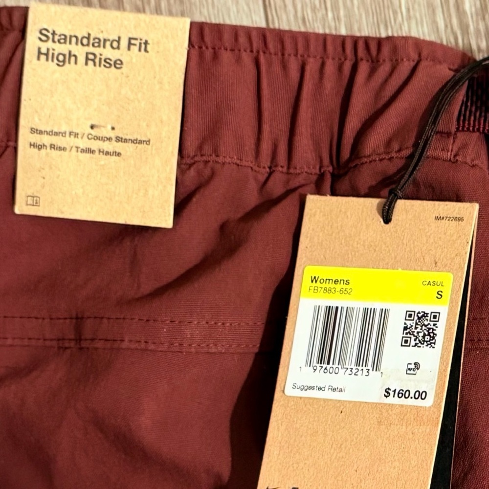 Nike ACG Smith Summit Cargo Pants Women’s Small Burgundy Red - Picture 6 of 10